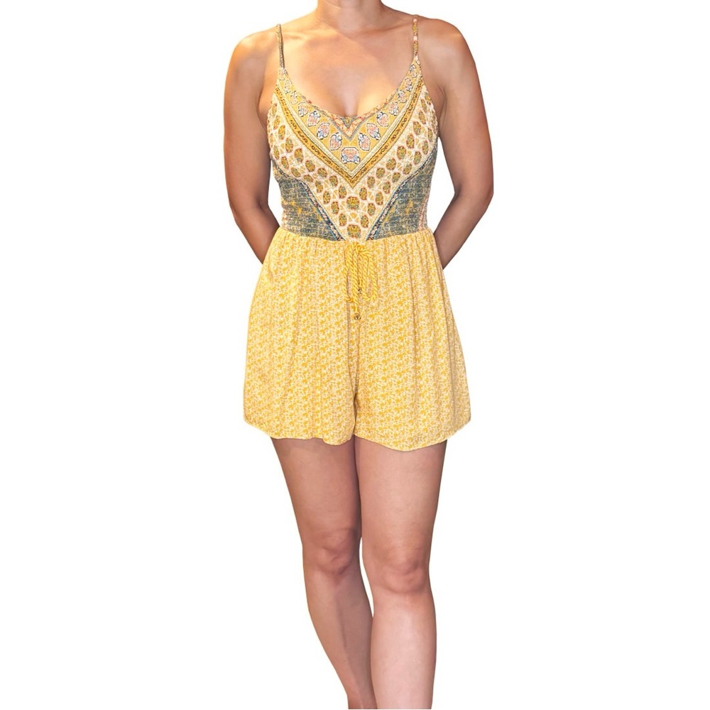 Xhilaration Multicolor Textured Romper
